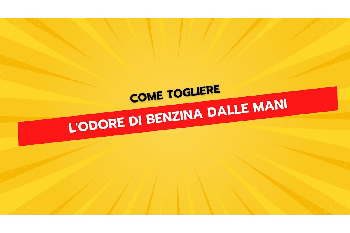 Mani lavate con metodo per eliminare odore di benzina.